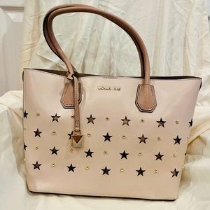 Michael Kors Tote Star Studded Cut Out Purse Tote